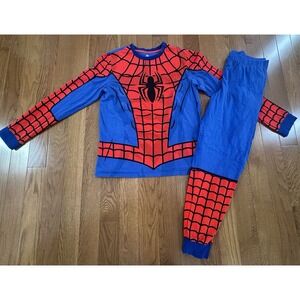 Disney Store Marvel Cotton Pajama Set Top Bottom Spider Man Men's Medium